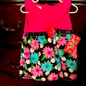 A real love dress in a size 2T....flowers in blue, pink